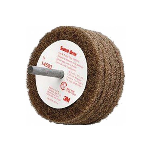 Main product image of 3" Dia Medium Grade Aluminum Oxide Deburring Disc Shank, 7000045941