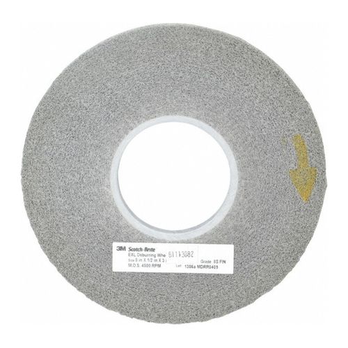 Main product image of 8" x 1/2" x 3", Scotch-Brite EXL Deburring Convolute Wheel, XL-WL, 8S Fine