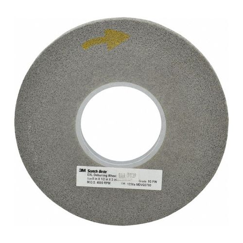 Main product image of 8" x 1/2" x 3", Scotch-Brite EXL Deburring Convolute Wheel, XL-WL, 9S Medium