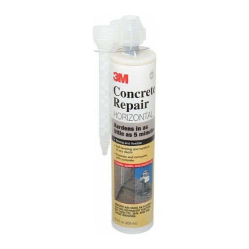 Main product image of Gray, Scotch-Weld Concrete Repair DP600, Self-Leveling, contains 2 Mix Nozzles, 8.4 fl oz Cartridge