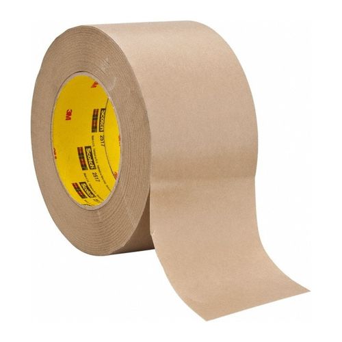 Main product image of 3" x 60 yd Long, 6.5 mil Flatback Tape 2517, Medium Brown