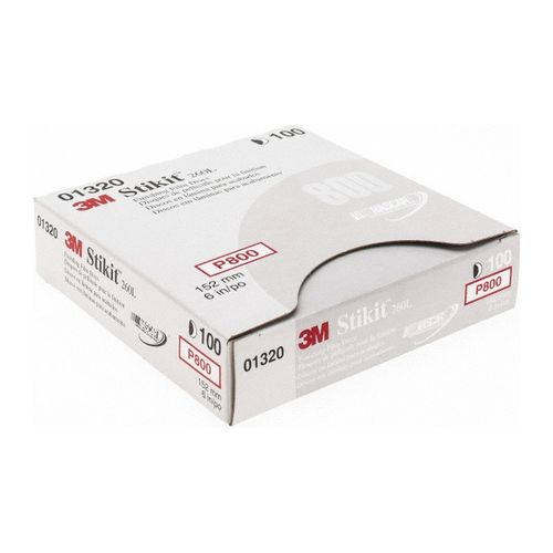 Main product image of 6", Stikit Finishing Film Abrasive Disc 260L 01320, P800 (Pack of 100)