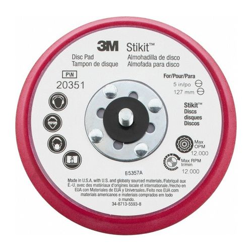 Main product image of Stikit Low Profile Disc Pad 20351, 5" x 3/8" x 5/16-24 External