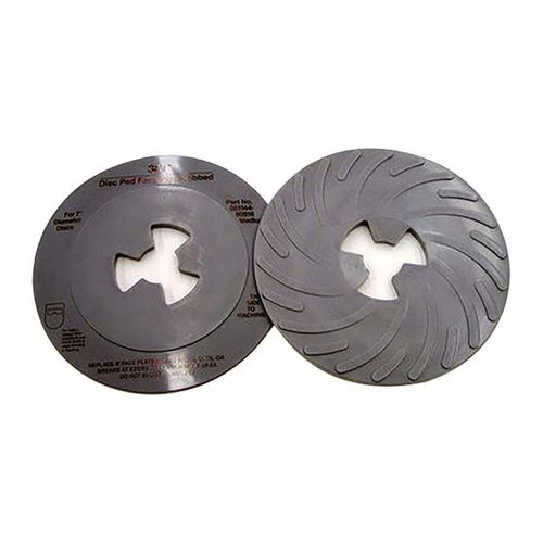 Main product image of Disc Pad Face Plate Ribbed 80516, 7" Medium Gray