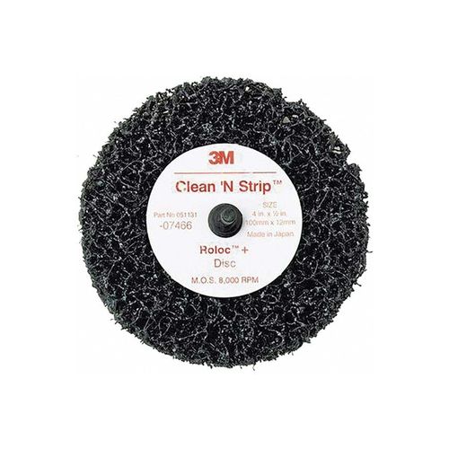 Main product image of 4" Dia 1/2" Hole Very Coarse Grade Silicon Carbide Deburring Disc Quick-Change, 7000120779