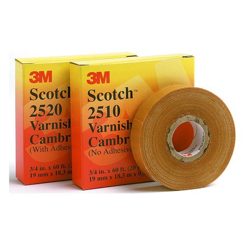 Main product image of 1" x 36 yd, Yellow, Scotch Varnished Cambric Tape 2520