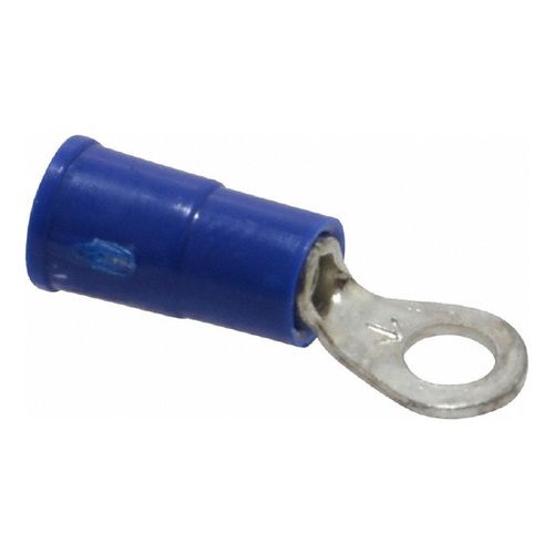 Main product image of Partially Insulated, 16 to 14 AWG, Crimp Connection Circular Ring Terminal (Pack of 100), 7000133281