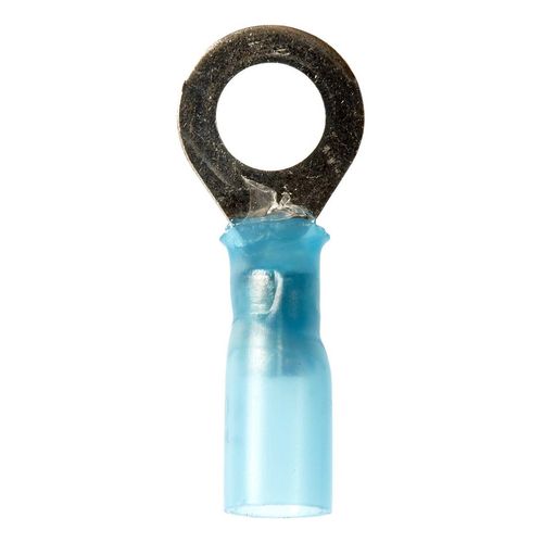 Main product image of Partially Insulated, 16 to 14 AWG, Crimp Connection Circular Ring Terminal (Pack of 25), 7000133388