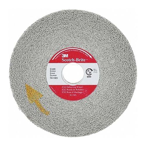 Main product image of 8" x 1/2" x 3", Scotch-Brite EX2 Deburring Wheel, X2-WL, 9S Fine