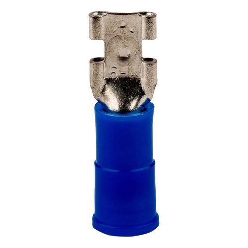Main product image of Female, Vinyl, 16-14 AWG, 1/4" Tab Width Wire Disconnect, Blue (Pack of 100)