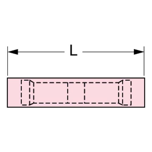 Main product image of Fully Insulated Nylon, Crimp-On Connection Butt Splice Terminal (Pack of 100), 7010397396