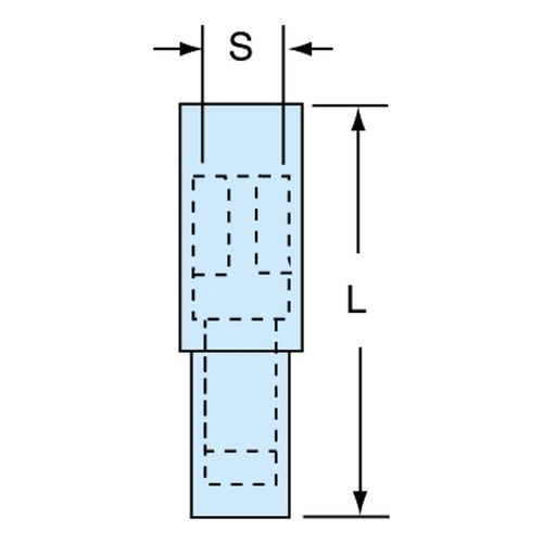 Main product image of 16 to 14 AWG Crimp Bullet Connector (Pack of 100)