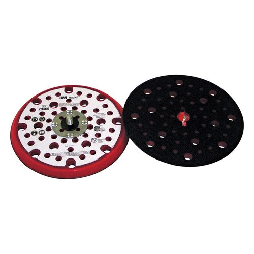 Main product image of 152 mm x 9.52 mm x 15.8 mm, Xtract Low Profile Back-up Pad, 20465, External 53 Holes Red Foam