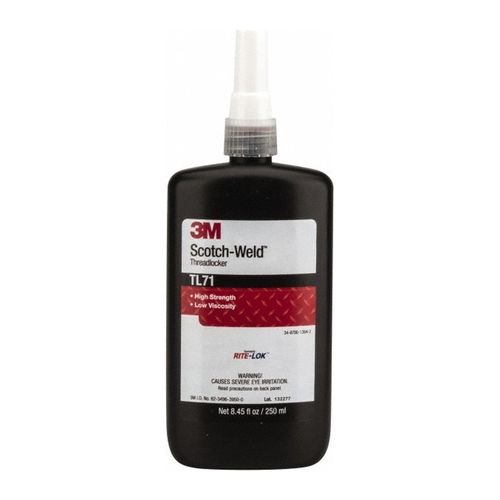 Main product image of Red, Scotch-Weld Threadlocker TL71, 250 mL Bottle