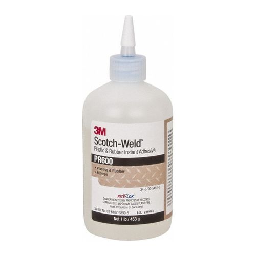 Main product image of 1 lb Bottle, 4 To 25 Sec Working Time, 24 Hr Full Cure Time, Adhesive Glue (Clear)