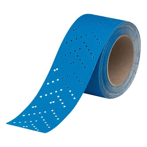 Main product image of 2.75" x 13 yd, Hookit Blue Abrasive Sheet Roll 321U, 36189, 120, Multi-hole