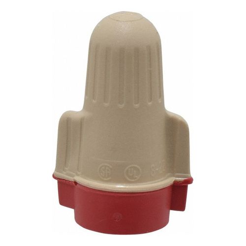 Main product image of Flame-Retardant, 2 AWG Wing Twist-On Wire Connector, Red & Tan (Pack of 100)