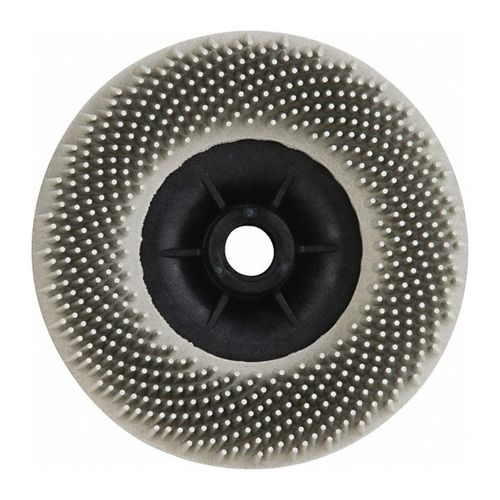 Main product image of White, Scotch-Brite Bristle Disc, BD-ZB, 120, 4-1/2" x 5/8"-11 Internal