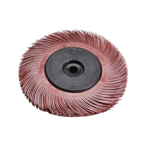 Main product image of Scotch-Brite Radial Bristle Brush, 6" x 7/16" x 1" 220 with Adapter