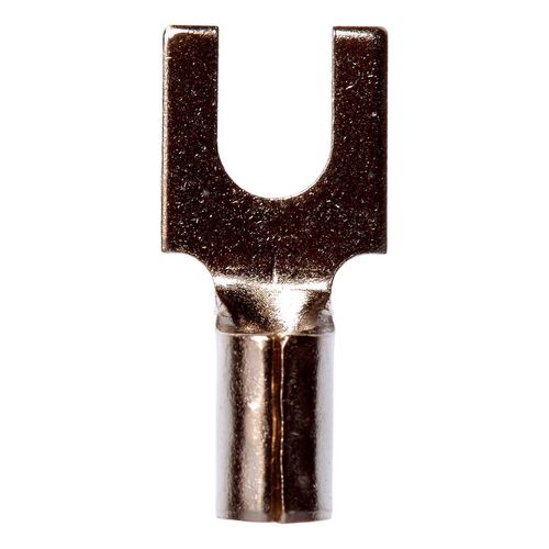 Main product image of Non-Insulated, #6 Stud, Crimp Block Fork Terminal (Pack of 1000)