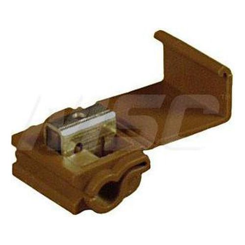 Main product image of Tap, 12 AWG, 3-Wire, IDC Quick Splice Connector, Brown (Pack of 50)