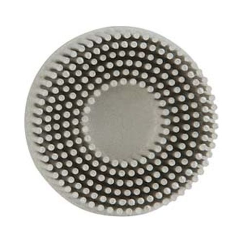 Main product image of 2" 120 Grit Ceramic Tapered Disc Brush Fine Grade, Type R Quick Change Connector, 5/8" Trim Length, 7000000744