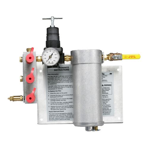 Main product image of 50 CFM Panel Mount SAR Filter & Regulator Panel, 3 Respirator Outlets, 7000005415