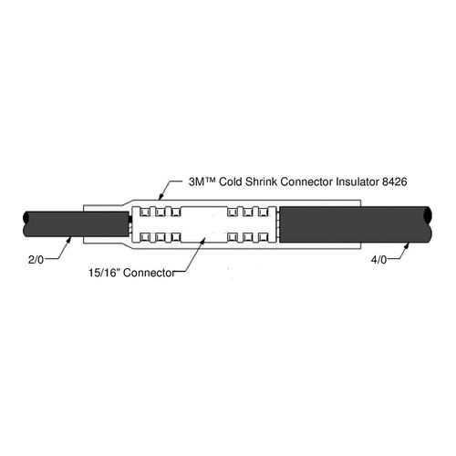 Main product image of 8" OAL Heat-Shrink & Cold-Shrink Sleeve, 7000006124