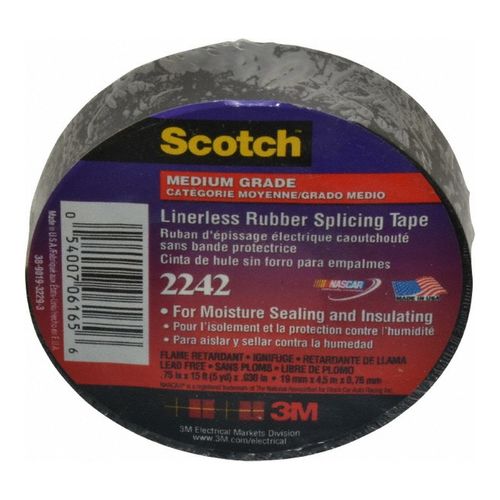 Main product image of 3/4" x 15', Black, Electrical Tape 2242, 30 mil, 7000058491