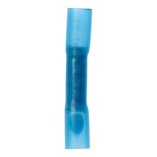 Main product image of Fully Insulated Heat Shrink & Nylon, Crimp-On Connection Butt Splice Terminal, Blue, 7000058840