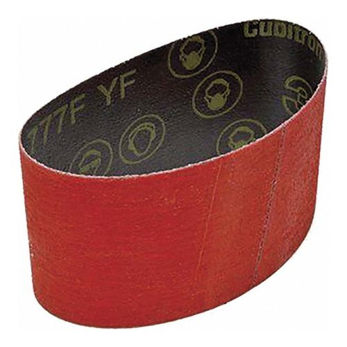 Main product image of 3-1/2" x 15-1/2" Long 80 Grit Ceramic Abrasive Belt Series 777F, 7000118384