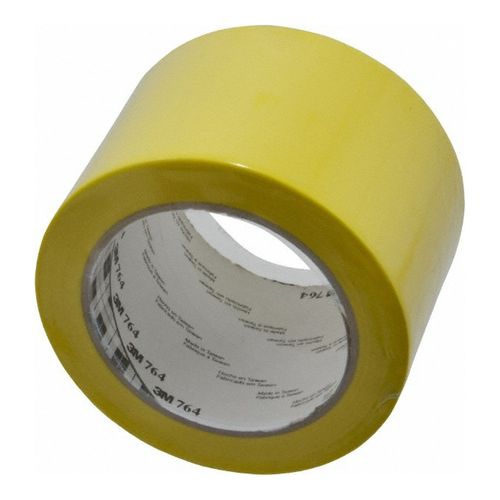Main product image of 3" x 108', Safety Stripe Tape 766, Yellow, 5 mil, 7000123864