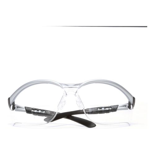 Main product image of Magnifier Safety Glasses, Clear +2.5 Anti-Fog Polycarbonate Lens, Silver & Black Frame, ANSI Z87.1, 7000127491