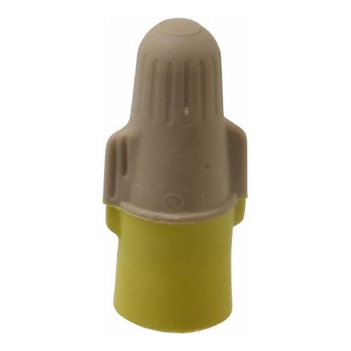 Main product image of Flame-Retardant, 2 AWG Wing Twist-On Wire Connector, Tan/Yellow, 7000133223