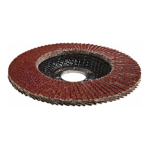 Main product image of 7/8" Hole, 60 Grit, Ceramic, Type 27 Coated, Medium Grade, Cloth-Backed, 13,300 RPM, Flap Disc, 7000148182