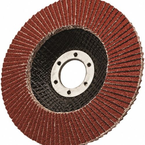 Main product image of 7/8" Hole, 60 Grit, Ceramic, Type 29 Coated, Medium Grade, Cloth-Backed, 13,300 RPM, Flap Disc, 7010292540