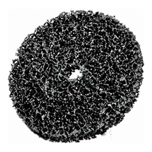 Main product image of 4" Dia, 3/8" Hole, Very Coarse Grade, Silicon Carbide Arbor, Black, 6000 Max RPM, Deburring Disc, 7010309485