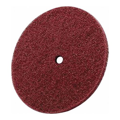 Main product image of 12" Dia, 1-1/4" Hole, Fine Grade, Aluminum Oxide Arbor, Maroon, 1900 Max RPM, Deburring Disc, 7010329113