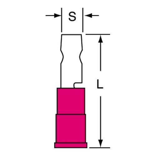 Main product image of 22 to 18 AWG Nylon Bullet Connector, Red, 7010349632