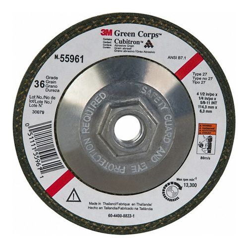 Main product image of 4-1/2" Ceramic 36 Grit Depressed Center Wheel Type 27, 7010359976