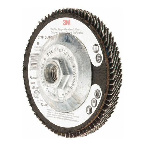 Main product image of Very Coarse Grade, Polyester-Backed, Flap Disc, 7010363161