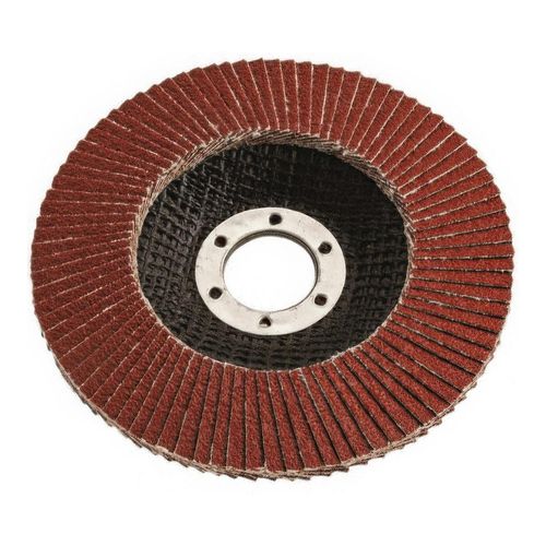 Main product image of 5/8-11 Hole, 40 Grit, Ceramic, Type 29 Coated, Coarse Grade, Cloth-Backed, 13,300 RPM, Flap Disc, 7010363306