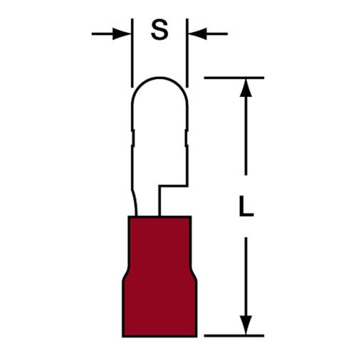 Main product image of 22 to 18 AWG Nylon Bullet Connector, Red, 7010397995