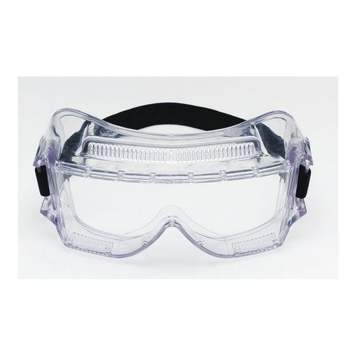 Main product image of Safety Goggles, Clear Polycarbonate Lens, Direct Vent, Clear Frame, 7100009575