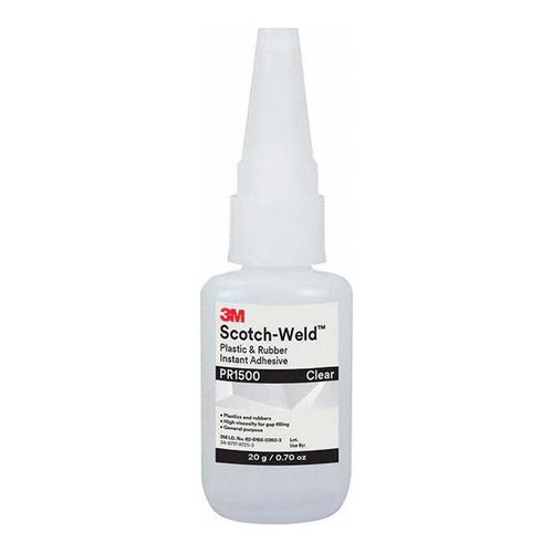 Main product image of 0.7 oz Bottle, Clear, Adhesive Glue (20 to 100 sec Working Time), 7100039201