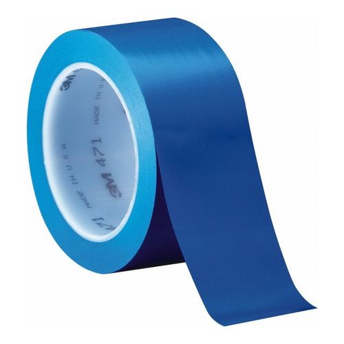 Main product image of 1/4" x 108', Safety Stripe Tape 766, Blue, 5.2 mil, 7100044626