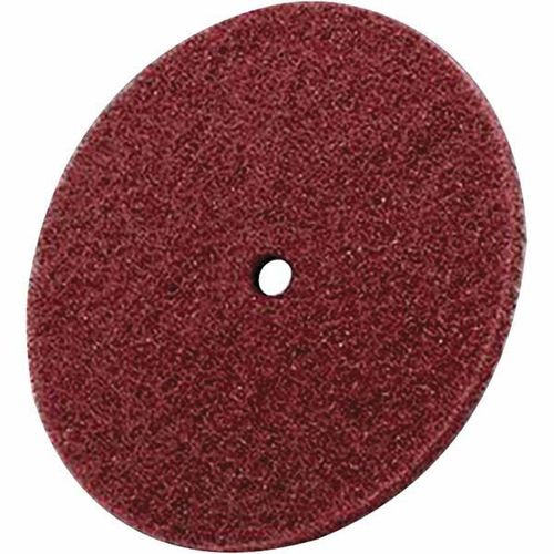 Main product image of 12" Dia, 3/4" Hole, Very Fine Grade, Aluminum Oxide Arbor, Maroon, 1900 Max RPM, Deburring Disc, 7100122432