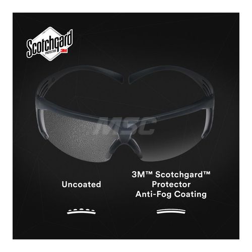Main product image of SecureFit, Clear Anti-Fog & Scratch-Resistant Lens, Gray Frame, ANSI Z87.1, 7100128689