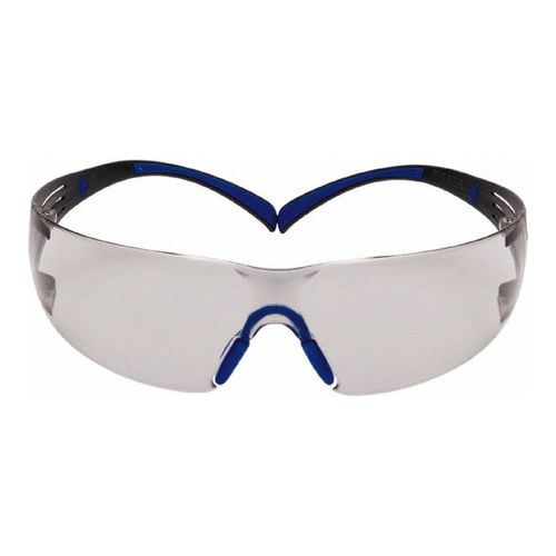 Main product image of Safety Glasses, Gray Anti-Fog Polycarbonate Lens, Blue & Black Frame, UV Protection, 7100156103