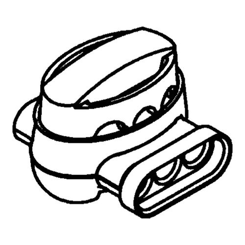 Main product image of 22 to 14 AWG, IDC, Pigtail Quick Splice Connector, 2 to 3 Wires, White, 7100175087